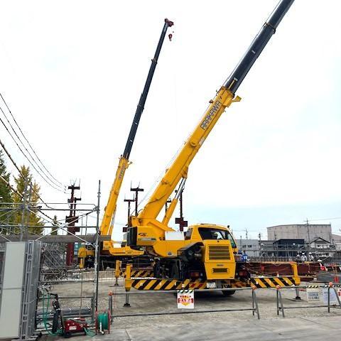 愛知スズキ販売株式会社 岡崎南店 新築移転工事 鉄骨建方